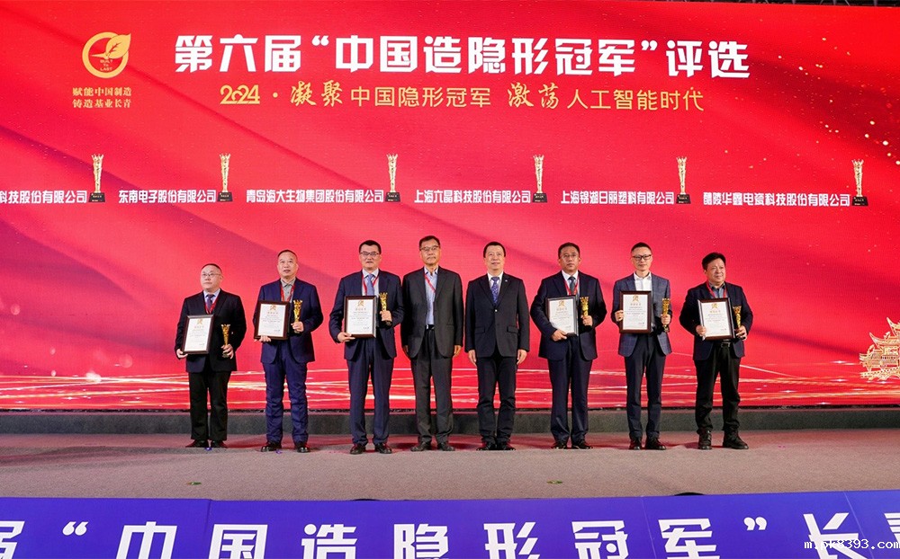 雷竞技电子平台荣获第六届“中国造隐形冠军”称号